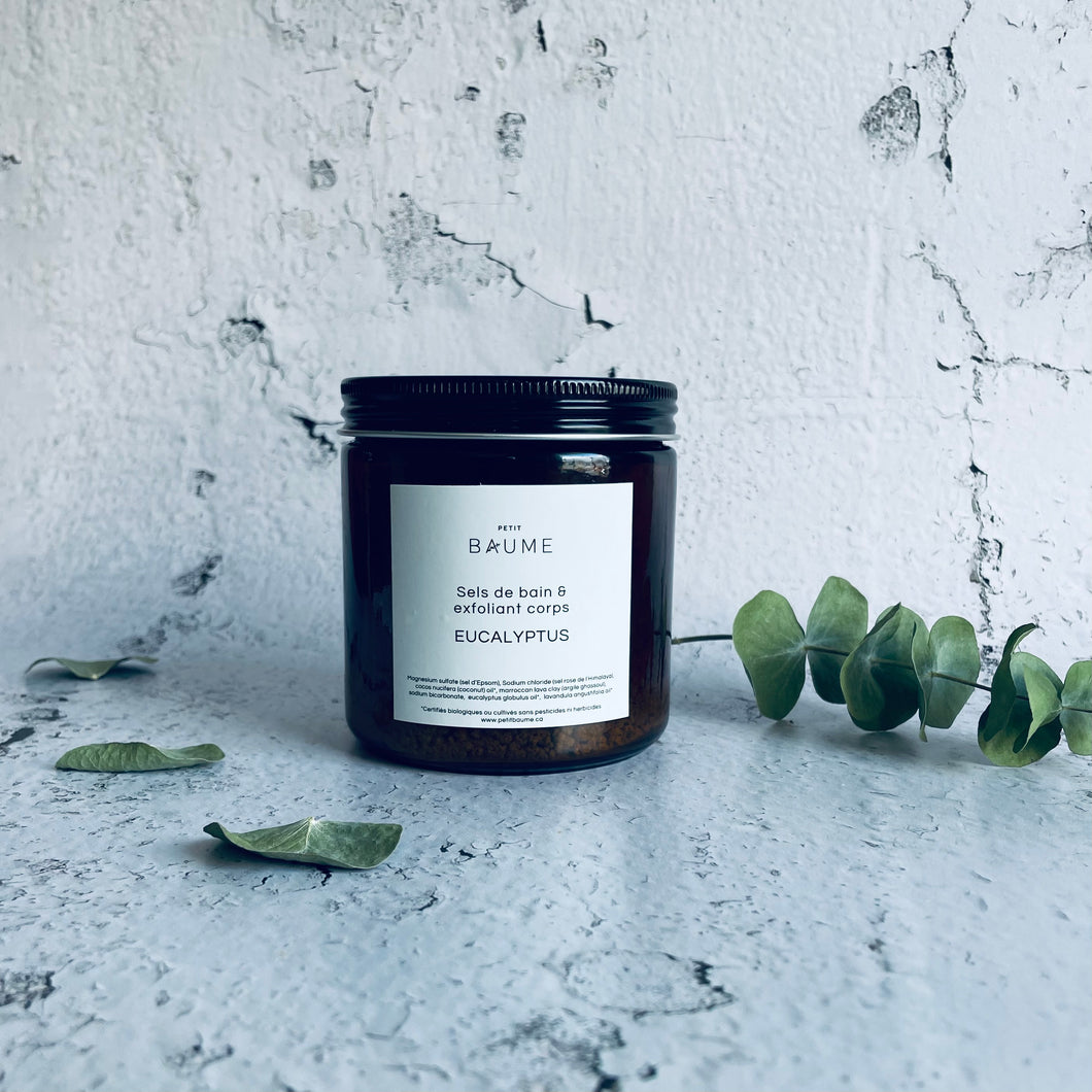 Sels de bain & exfoliant corps à l’eucalyptus